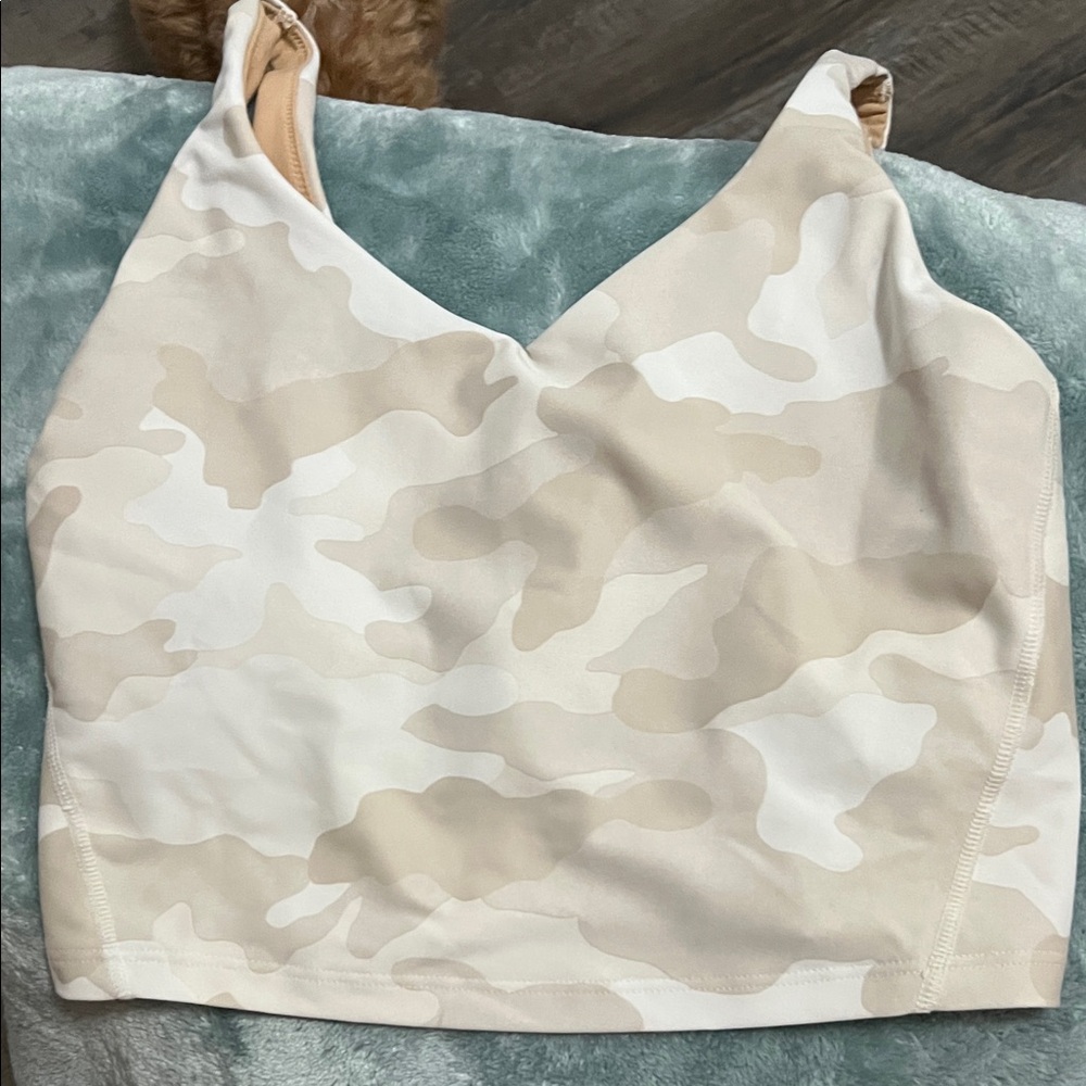 Camouflage Print Crop Top